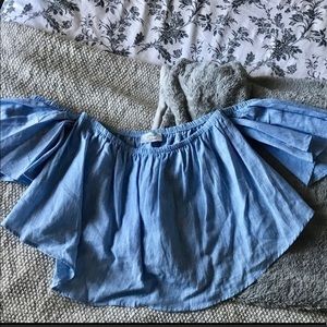 Chambray cropped top!